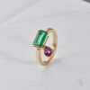 HRZ Jewels Dr. Heide Rezepa-Zabel Encounter Collection Ring Smaragd mit Rubintropfen